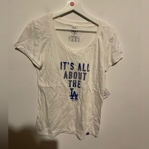 Dodgers Blue and white‎ top size small